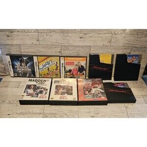 Vintage NES, Sega Genesis, Nintendo DS Video Game Lot.